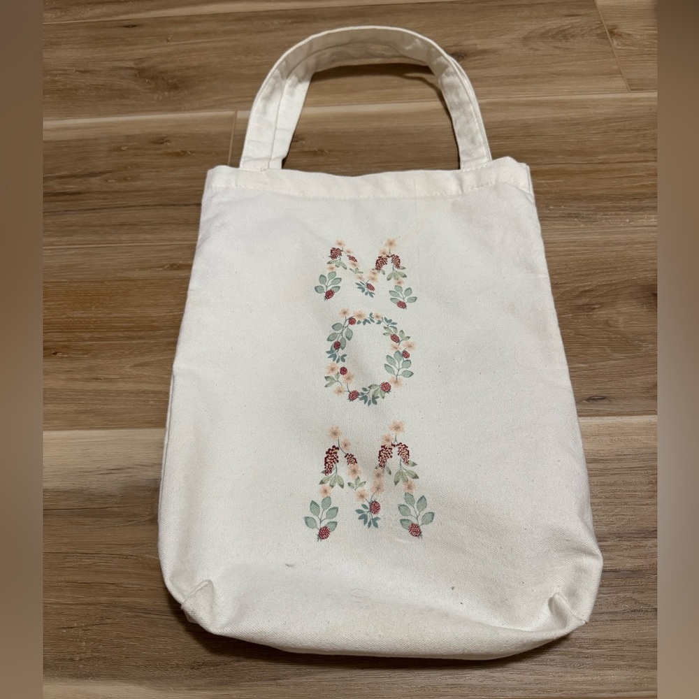 Mom canvas floral bag